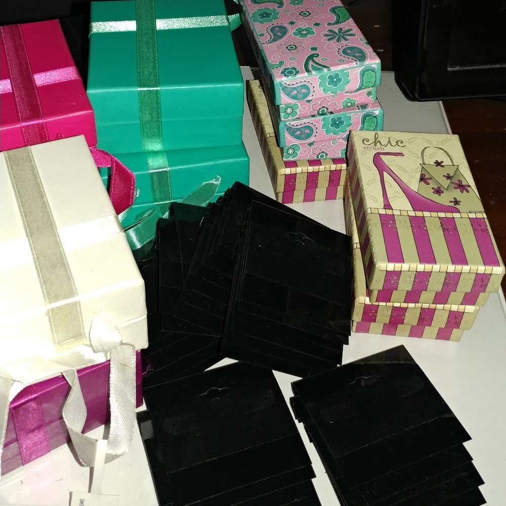 Jewelry packaging supplies boxes earring Bundle